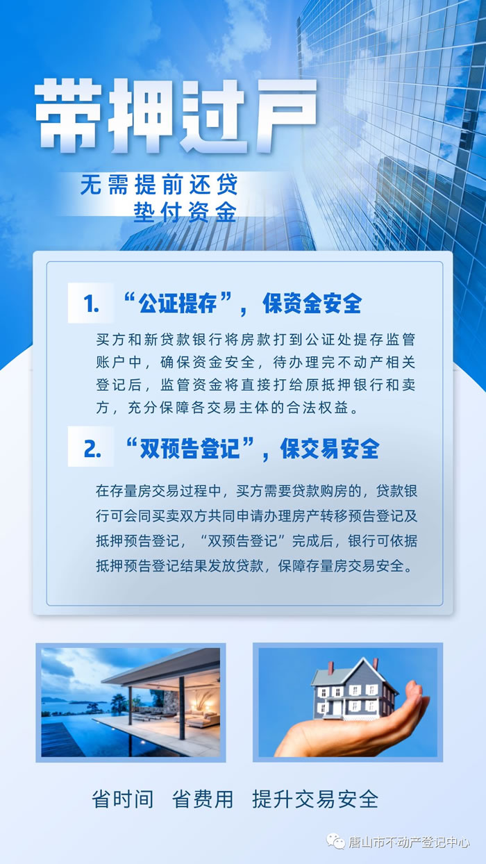 “带抵押过户”！唐山市不动产登记中心推出登记新模式1.jpg