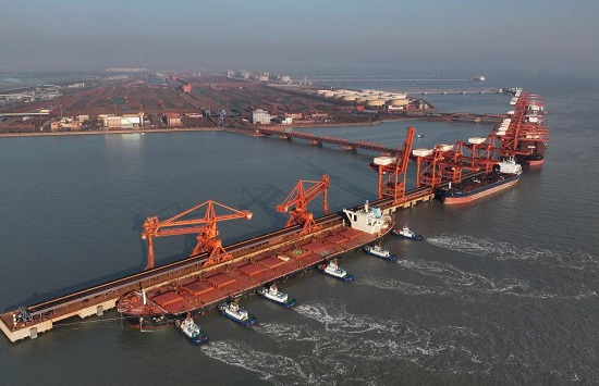 河北曹妃甸港区2023年完成货物吞吐量超5.35亿吨1.jpg