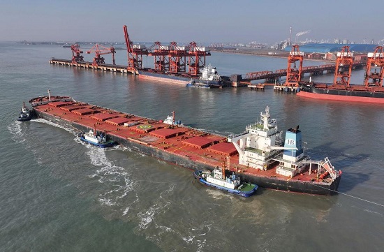 河北曹妃甸港区2023年完成货物吞吐量超5.35亿吨5.jpg