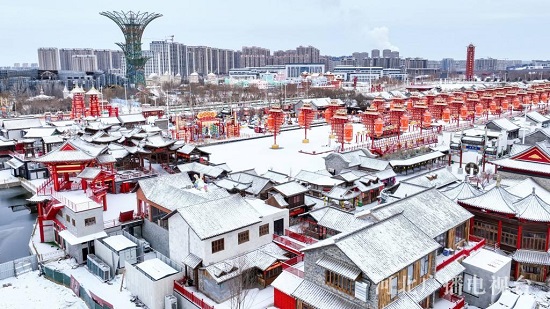 唐山：雪落老街 美景如画3.jpeg