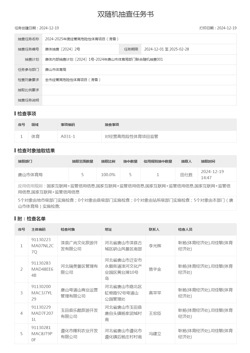唐山市双随机滑雪场所检查计划.png