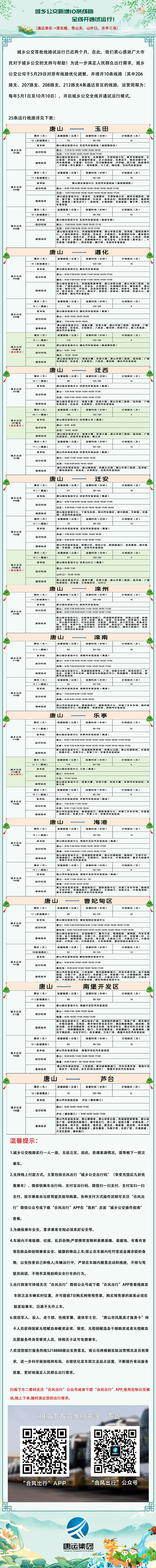 唐山城乡公交新增10条线路！25条运行线路详情→ 图片.png