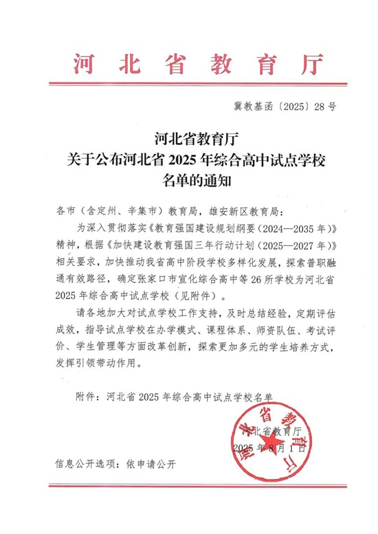 唐山三所高中入选河北省综合高中试点学校1.jpg