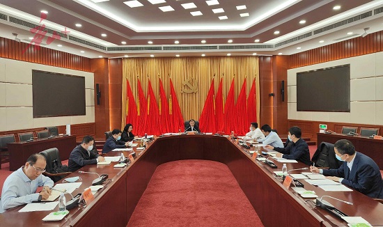 图为唐山市委网络安全和信息化委员会第二次会议会场.